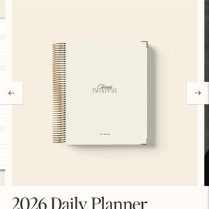 ISO 2026 Daily Planner from the DAILEE
